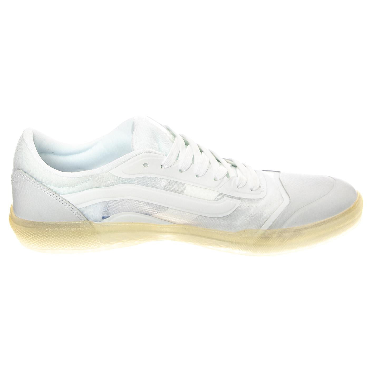 MN Ave Leather White / White - Scarpe Stringate Profilo Basso Uomo Bianche VN0A5JIBWWW1  VANS 
