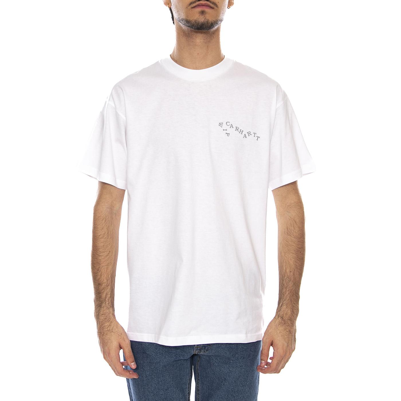 S/S Okniceok 01 T-Shirt White - Maglietta Girocollo Uomo Bianca I035440.02XX  CARHARTT WIP 