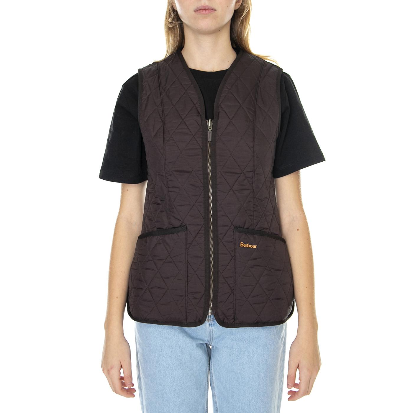 Fleece Betty Liner Brown - Giacca Smanicata Donna Marrone 222MLLI0003-BR71  BARBOUR 