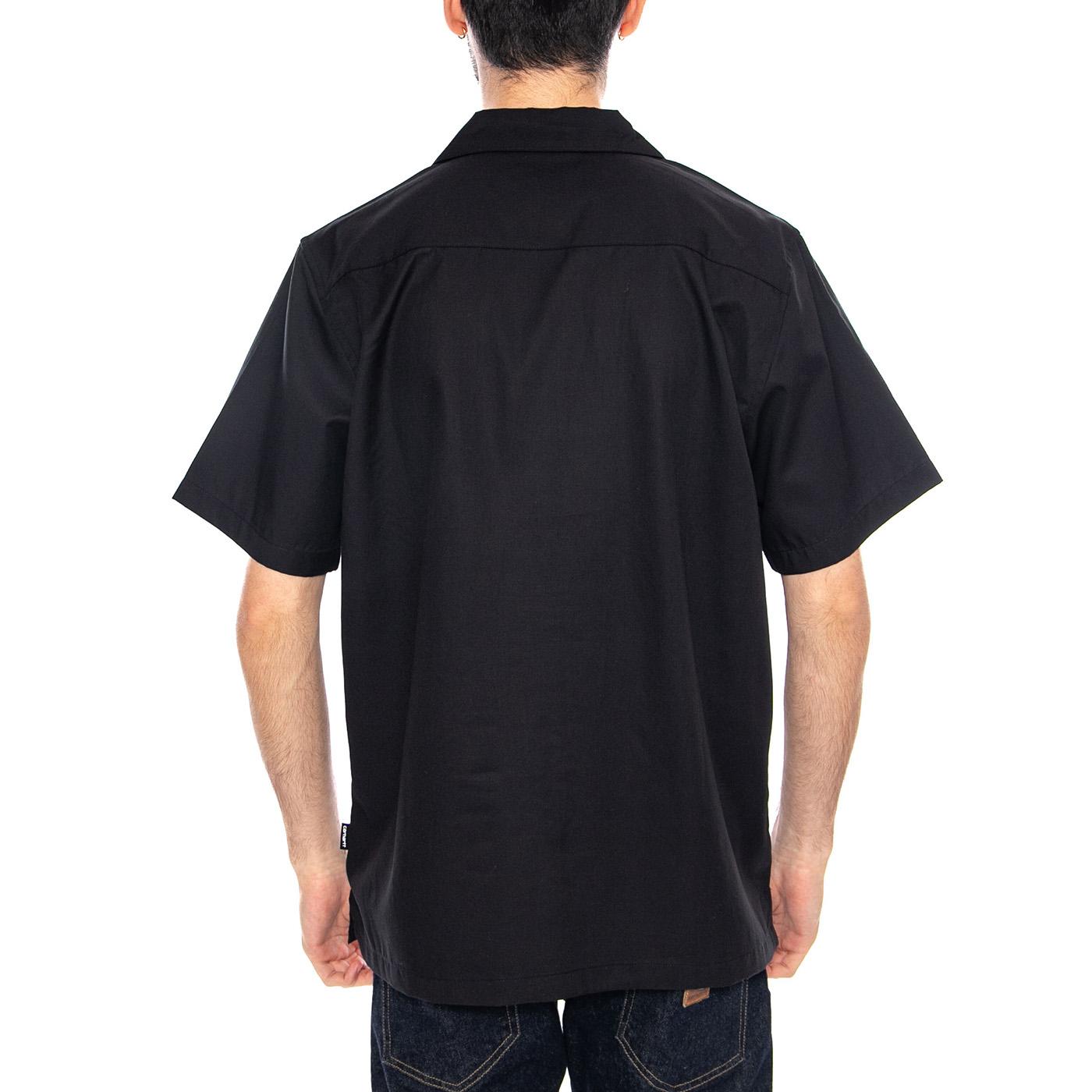 S/S Signet Shirt Black - Camicia Maniche Corte Uomo Nera I036227 89XX CARHARTT WIP 