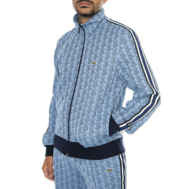 Sweatshirt SH1368-I8K Multicolor - Felpa con Zip Uomo Blu SH1368-I8K  LACOSTE 