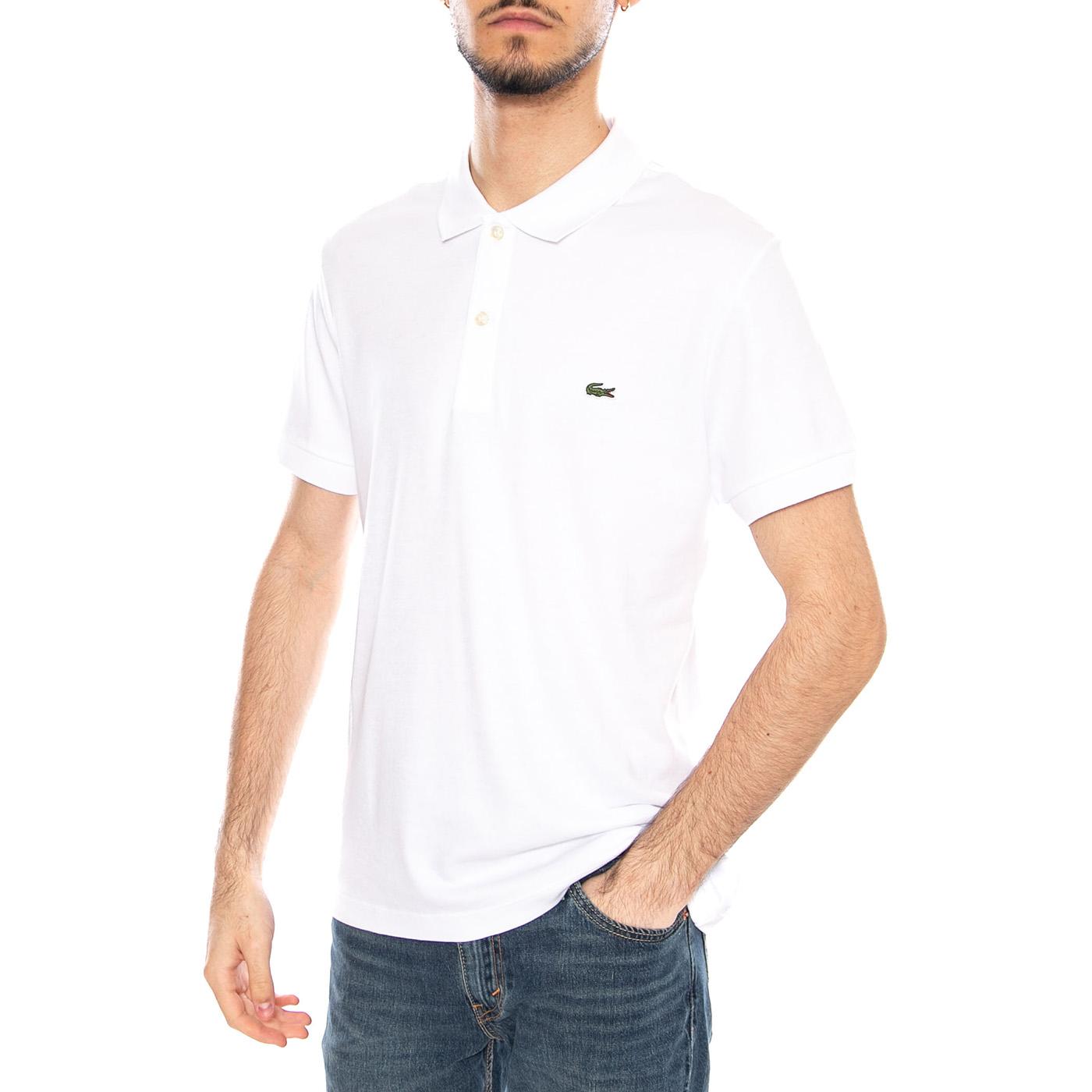 Basic Logo Mc-001 Polo White - Polo Uomo Bianca DH2050 001 LACOSTE 