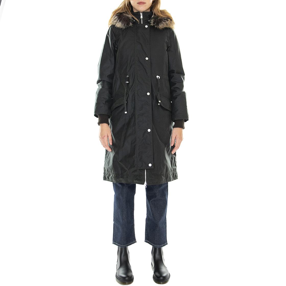 Lorelie Wax Sage Mono Tartan - Giacca Invernale Donna Verde 222MLWX1258-SG51  BARBOUR 