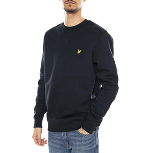 Brushed Back Crew Neck Sweatsh Dark Navy - Felpa Girocollo Uomo Blu ML1131V-Z271 . LYLE & SCOTT 
