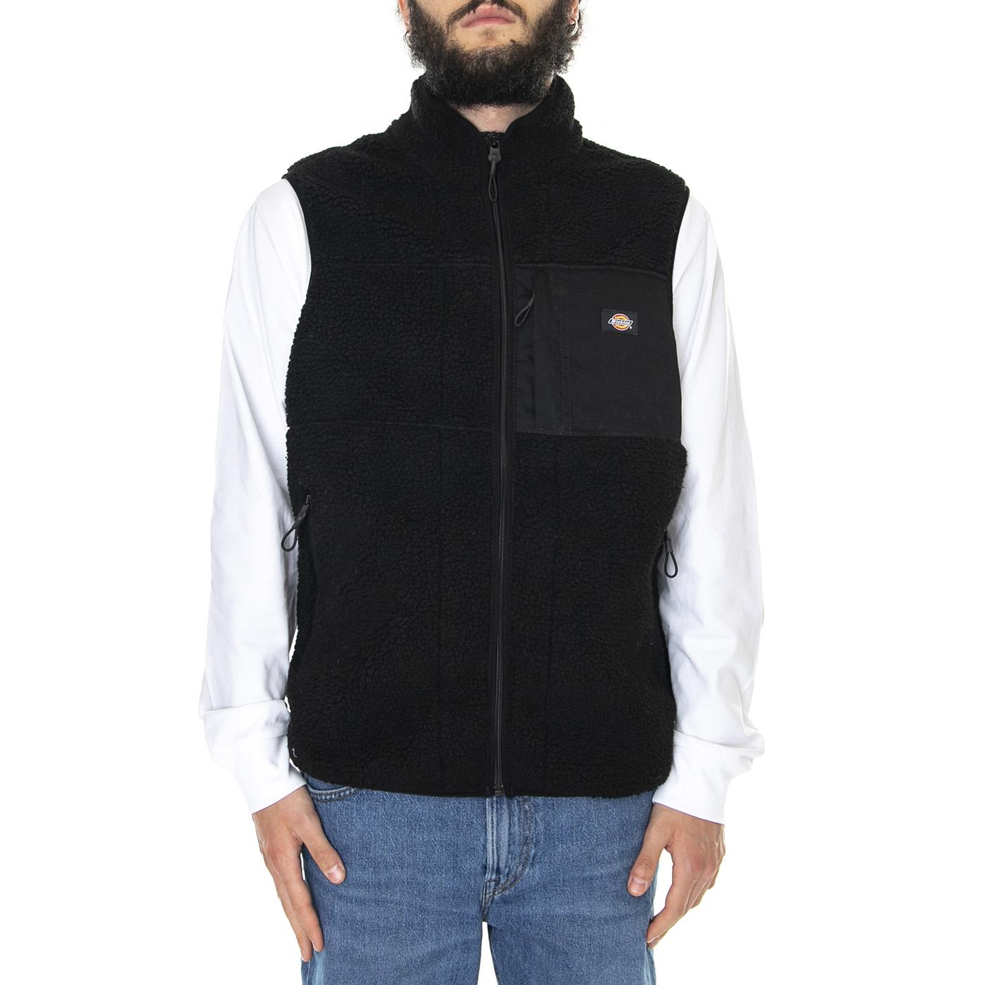 Red Chute Vest Black - Giacca Smanicata Invernale Uomo Nera DK0A4XYMBLK1  DICKIES 