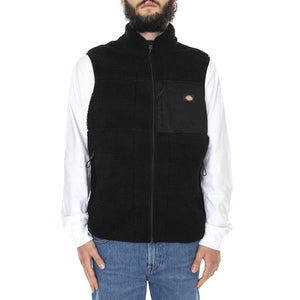 Red Chute Vest Black - Giacca Smanicata Invernale Uomo Nera DK0A4XYMBLK1  DICKIES 