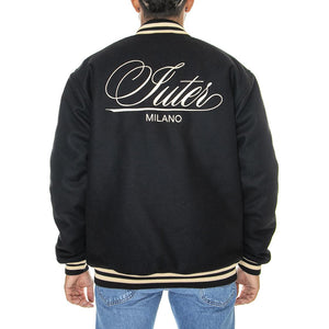 XX Anniversary Varsity Jacket Black - Giacca Invernale Uomo Nera 22WIJW80-BLACK  IUTER 