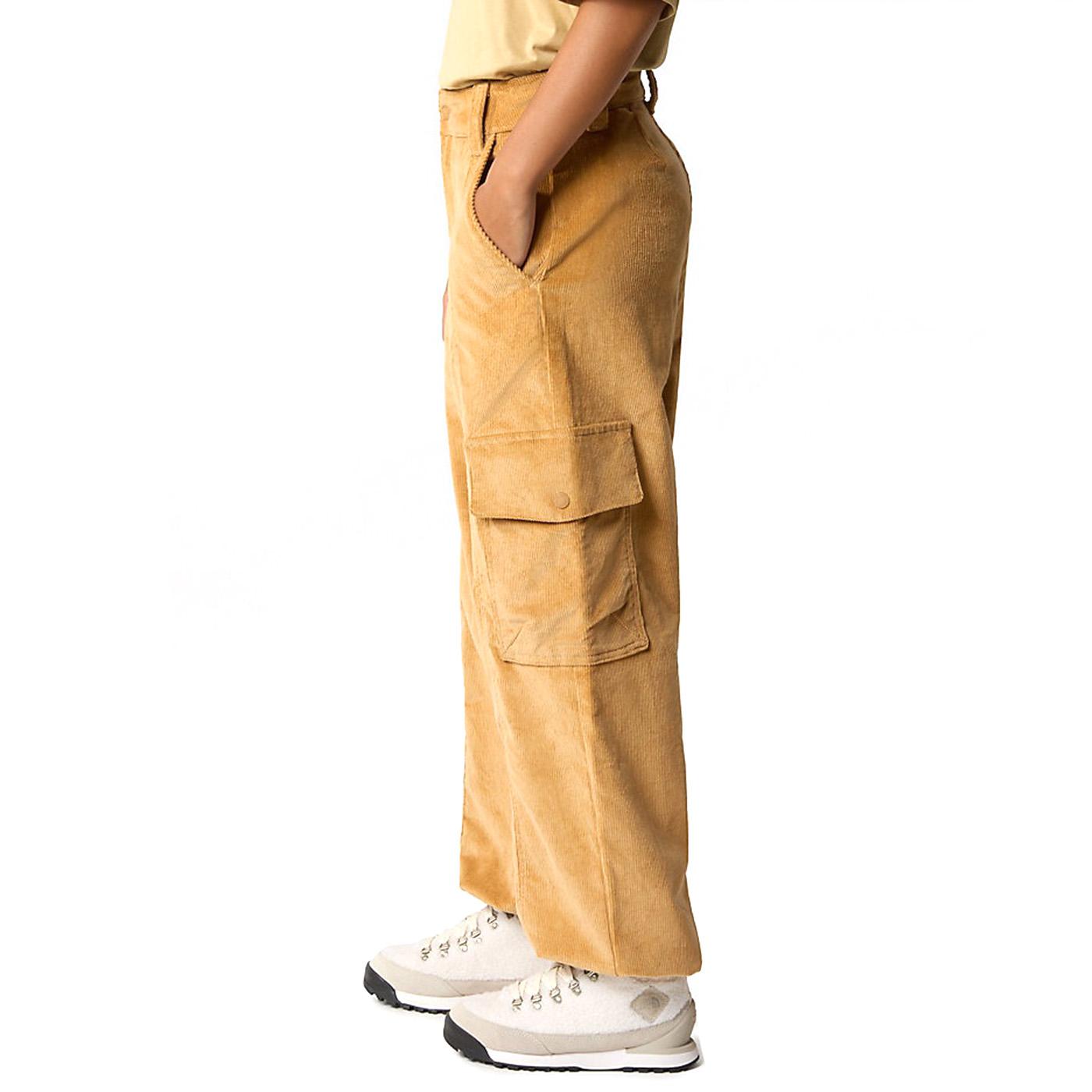 W Ultility Cord Pant Almond Butter - Pantaloni in Velluto Donna Marroni NF0A85YZI0J1  THE NORTH FACE 