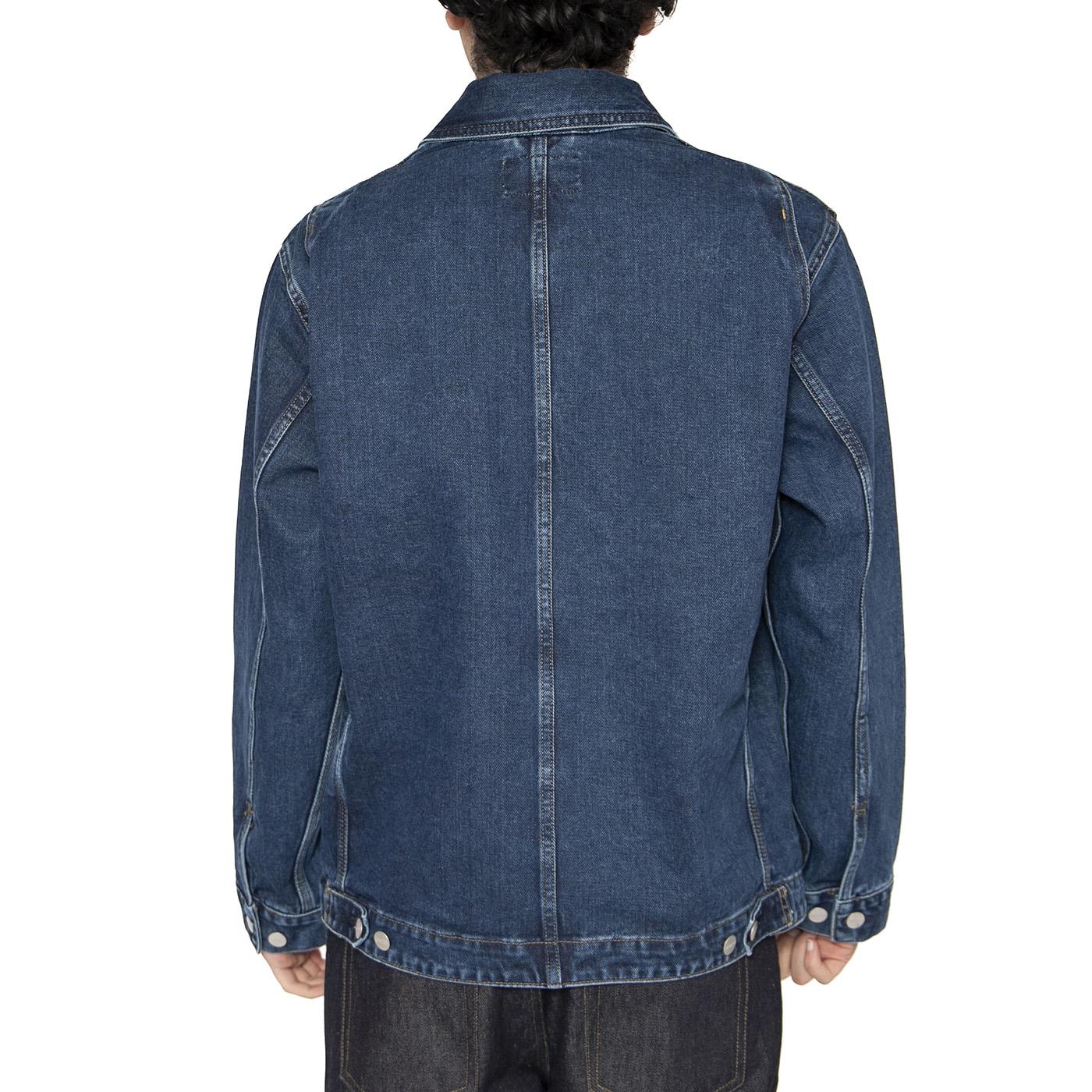 OG Double Front Jacket Blue - Giacca Denim Jeans Uomo Blu I034866.0106  CARHARTT WIP 