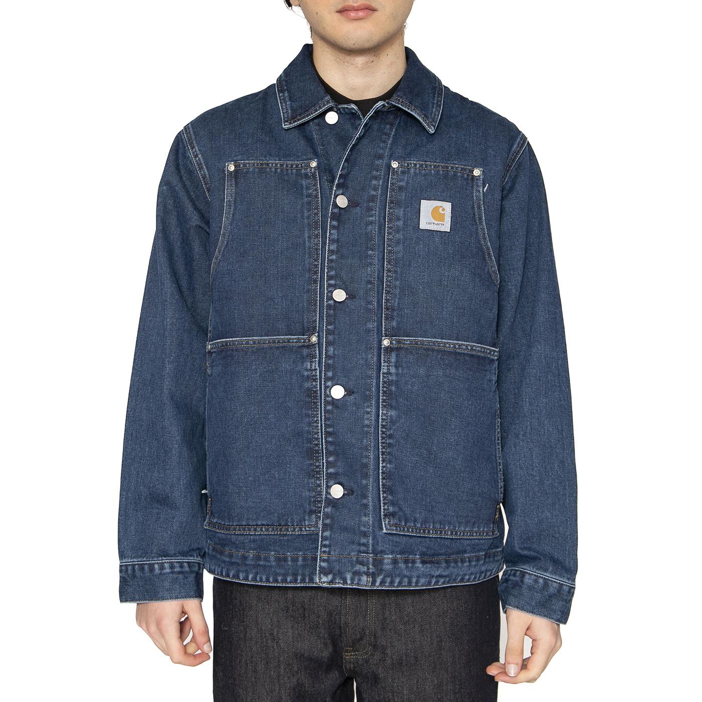 OG Double Front Jacket Blue - Giacca Denim Jeans Uomo Blu I034866.0106  CARHARTT WIP 