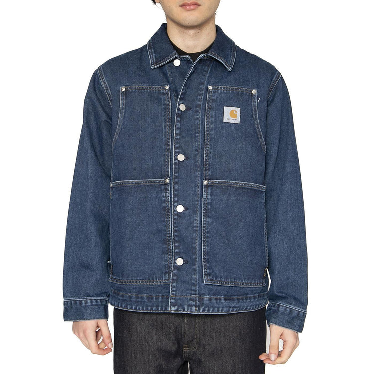 OG Double Front Jacket Blue - Giacca Denim Jeans Uomo Blu I034866.0106  CARHARTT WIP 