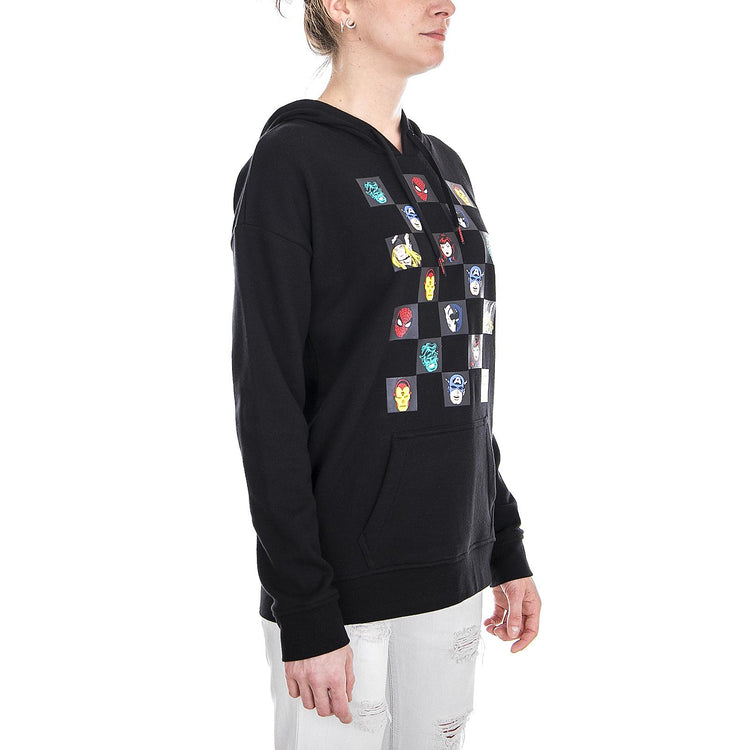 WM AVENGERS CHECK HOODIE Black VA3TA2BLK  VANS 
