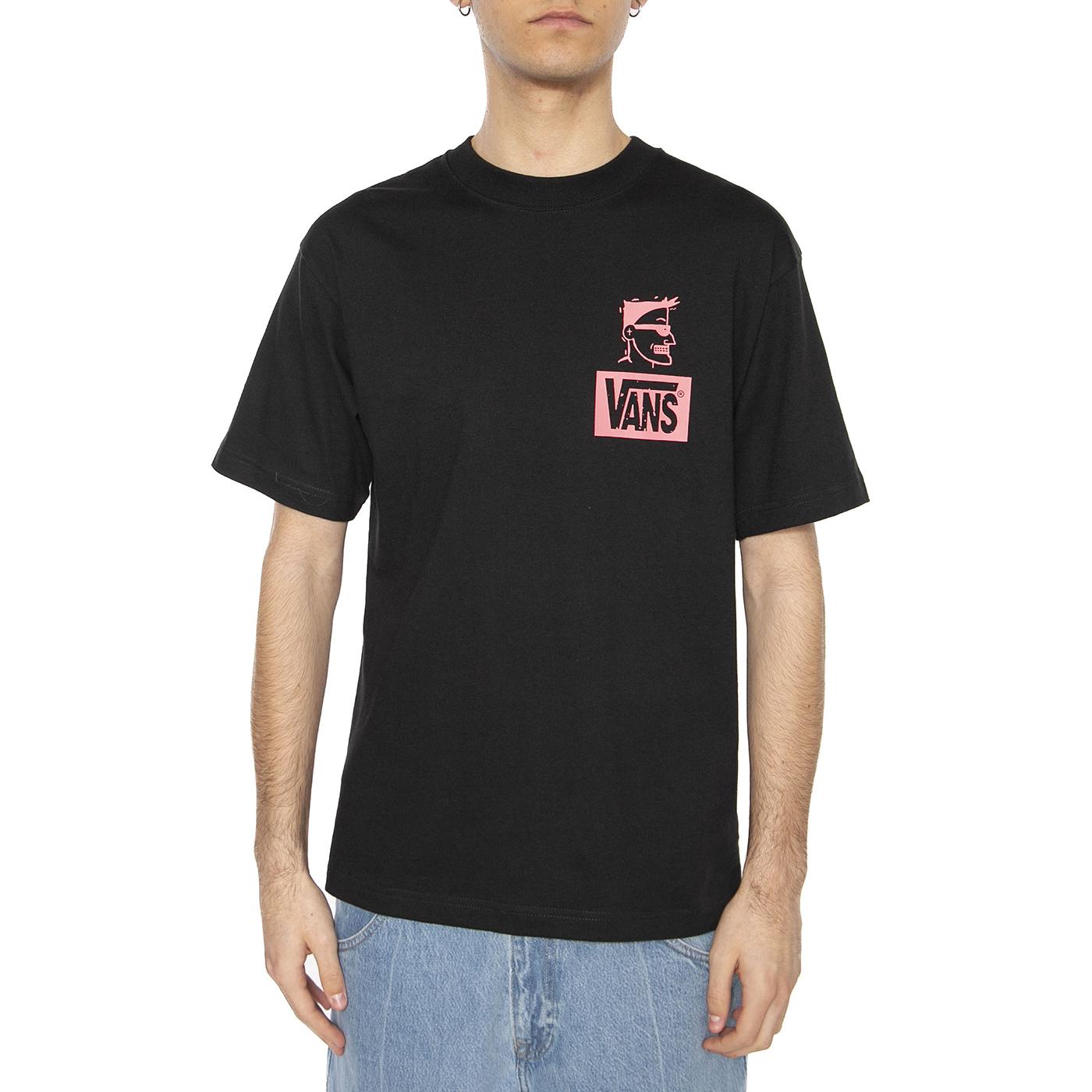 MTE Beachfront SS Tee Black - Maglietta Girocollo Uomo Nera VN000M2WBLK1  VANS 