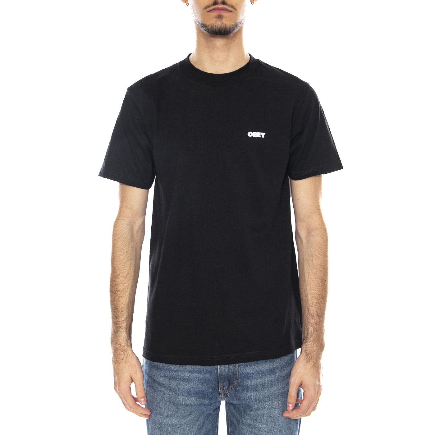 OBEY Art Studio Flowers Tee -- Maglietta Girocollo Uomo Nera 165264234 BLK OBEY 