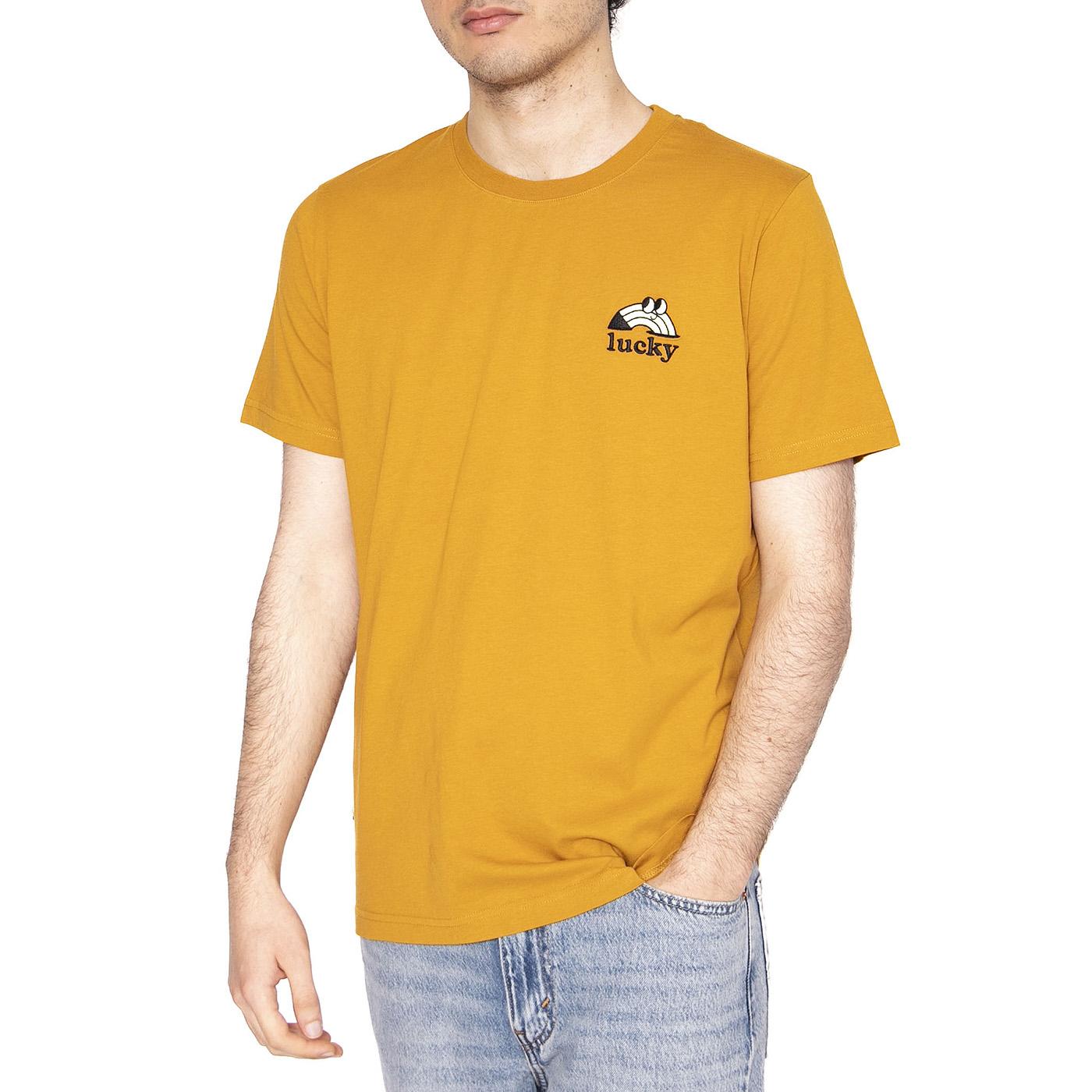 Lucky T-Shirt Toffee - Maglietta Girocollo Uomo Arancione 3073-TOFFEE  BRAVA FABRICS 