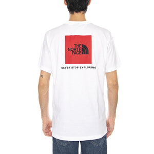 M SS Box NSE Tee White - Maglietta Girocollo Uomo Bianca NF0A87NP FN41 THE NORTH FACE 