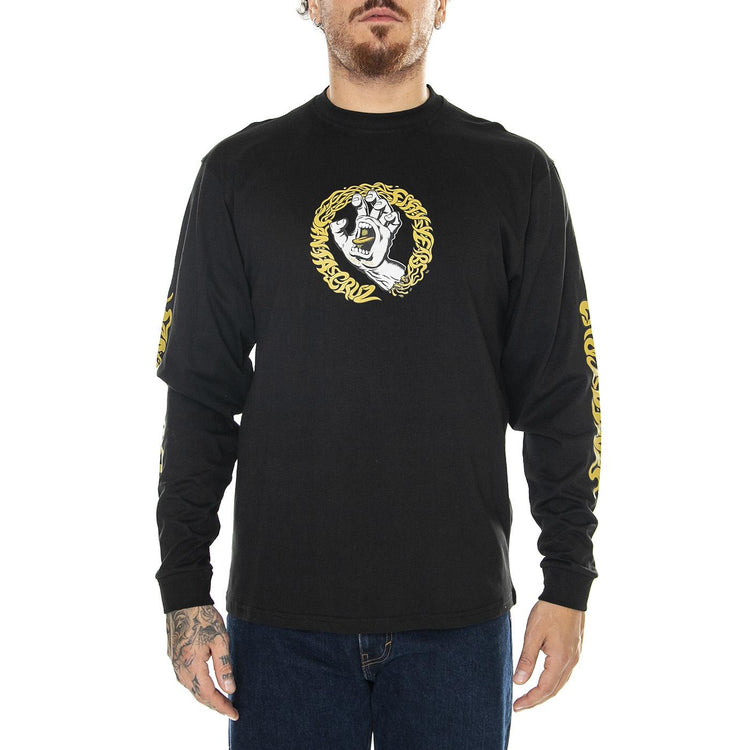  Screaming 50 Front L/S Black  SANTA CRUZ 