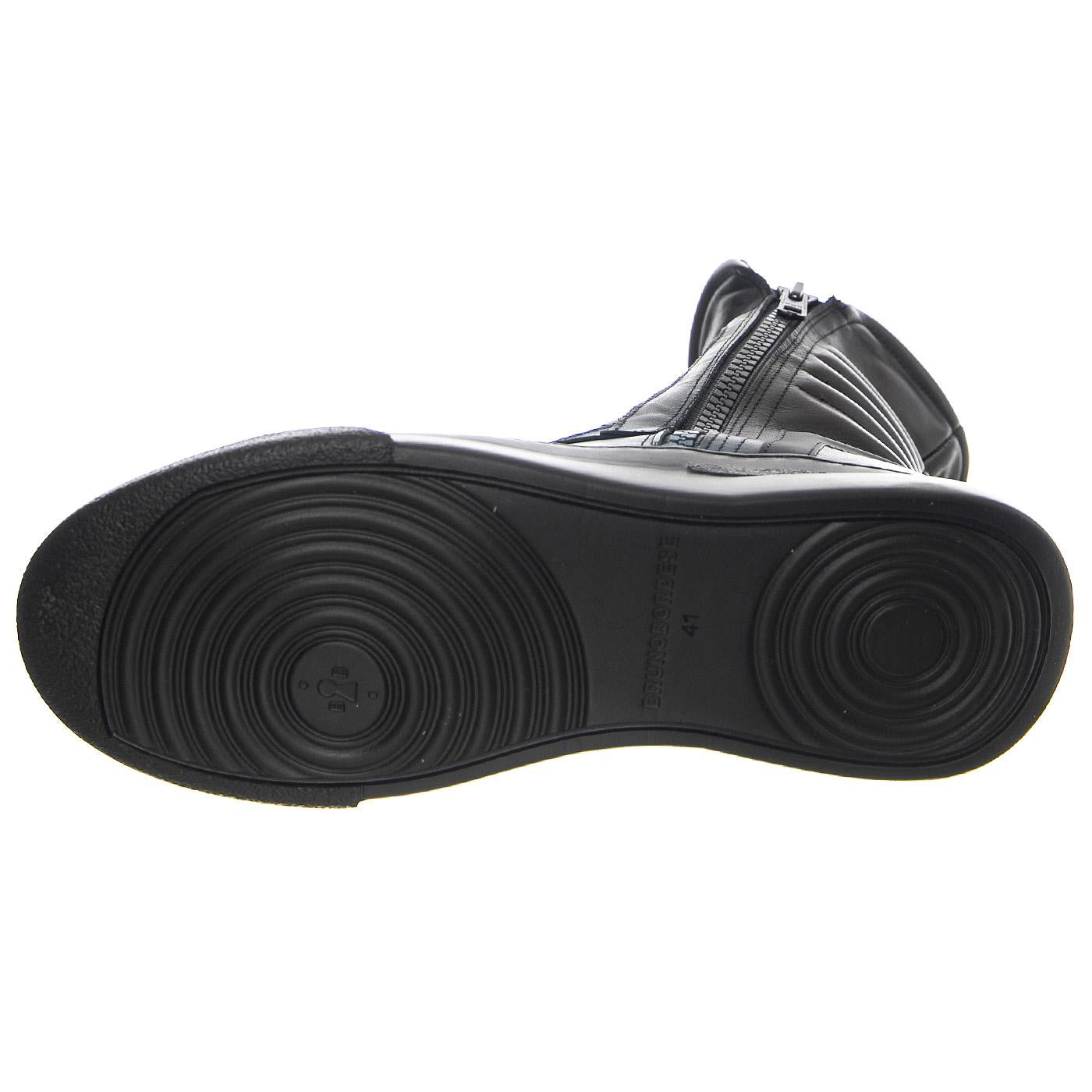 M' Moto Nappa Black / Blue Black Sole - Stivali Uomo Neri / Blu BOMMOTO-NAPPA.BKBLU  BRUNO BORDESE 