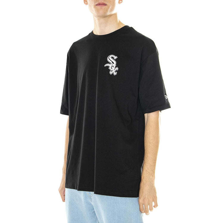M' League Essential Tee Chicago White Sox Black / White - Maglietta Girocollo Uomo Nera 60357032  NEW ERA 