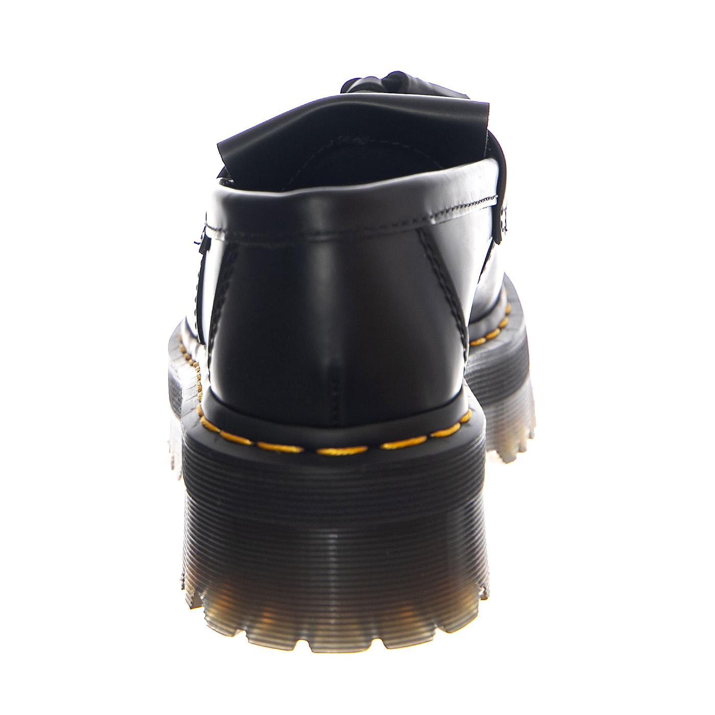 Adrian Quad Platform Loafers - Mocassini in Pelle con Nappe Donna Neri 27989001  DR.MARTENS 