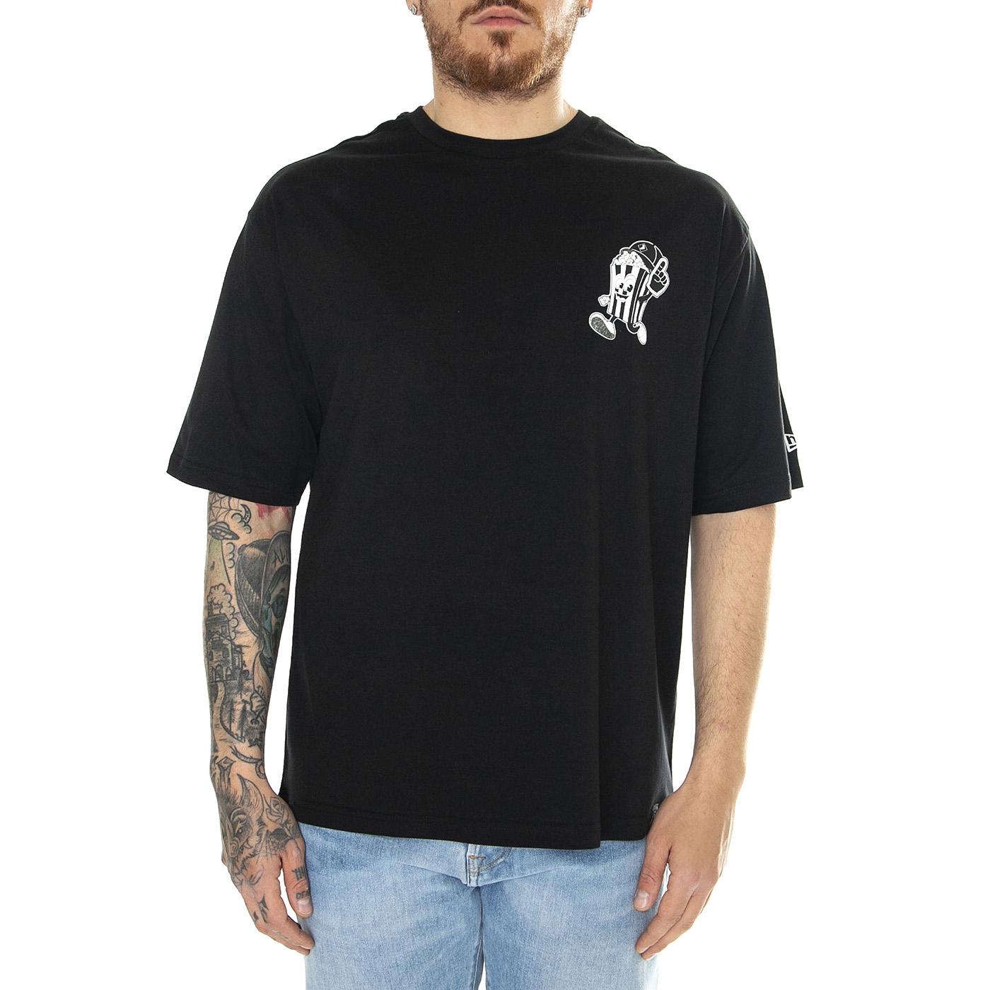 MLB Food Graphic OS Tee Chicago White Sox Black / White - Maglietta Girocollo Uomo Nera 60435535  NEW ERA 