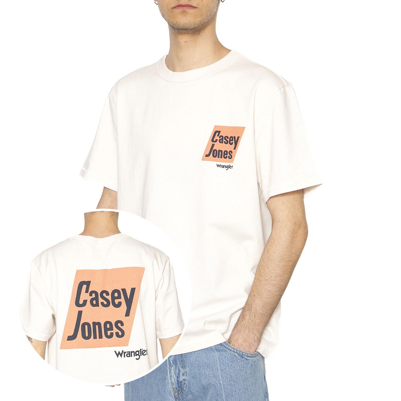 CJ Graphic Tee Vintage White - Maglietta Girocollo Uomo Bianca 112362802  WRANGLER 
