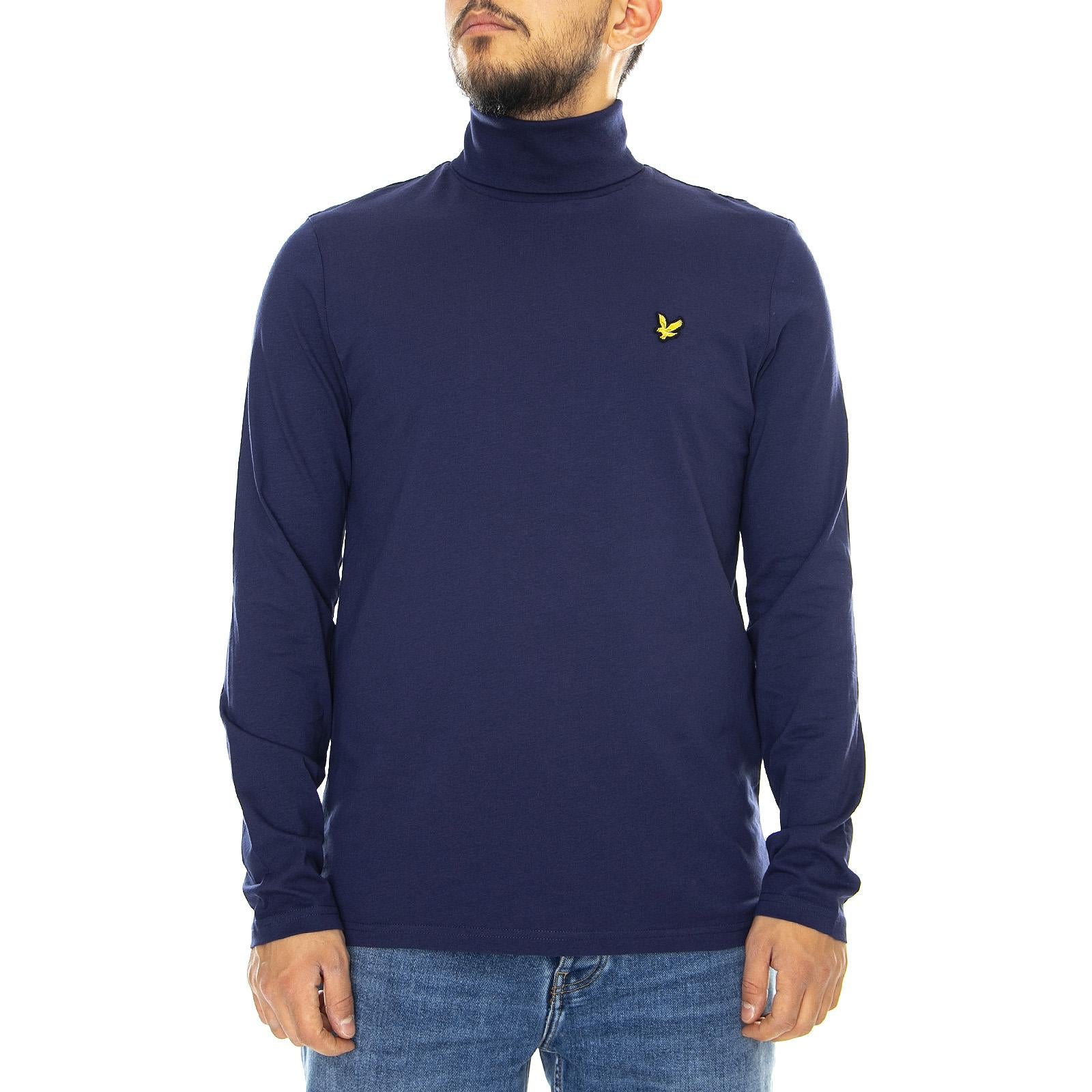 Polo Neck Ls Tee - Navy Blue - Maglietta Collo Alto Uomo Blu TS723V-Z99  LYLE & SCOTT 