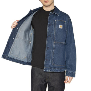 OG Double Front Jacket Blue - Giacca Denim Jeans Uomo Blu I034866.0106  CARHARTT WIP 