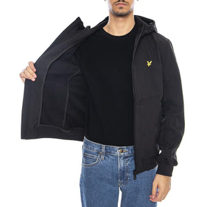 Fleece Back Softshell Jacket Jet Black - Giacca Uomo Nera JK2110V-Z865  LYLE & SCOTT 