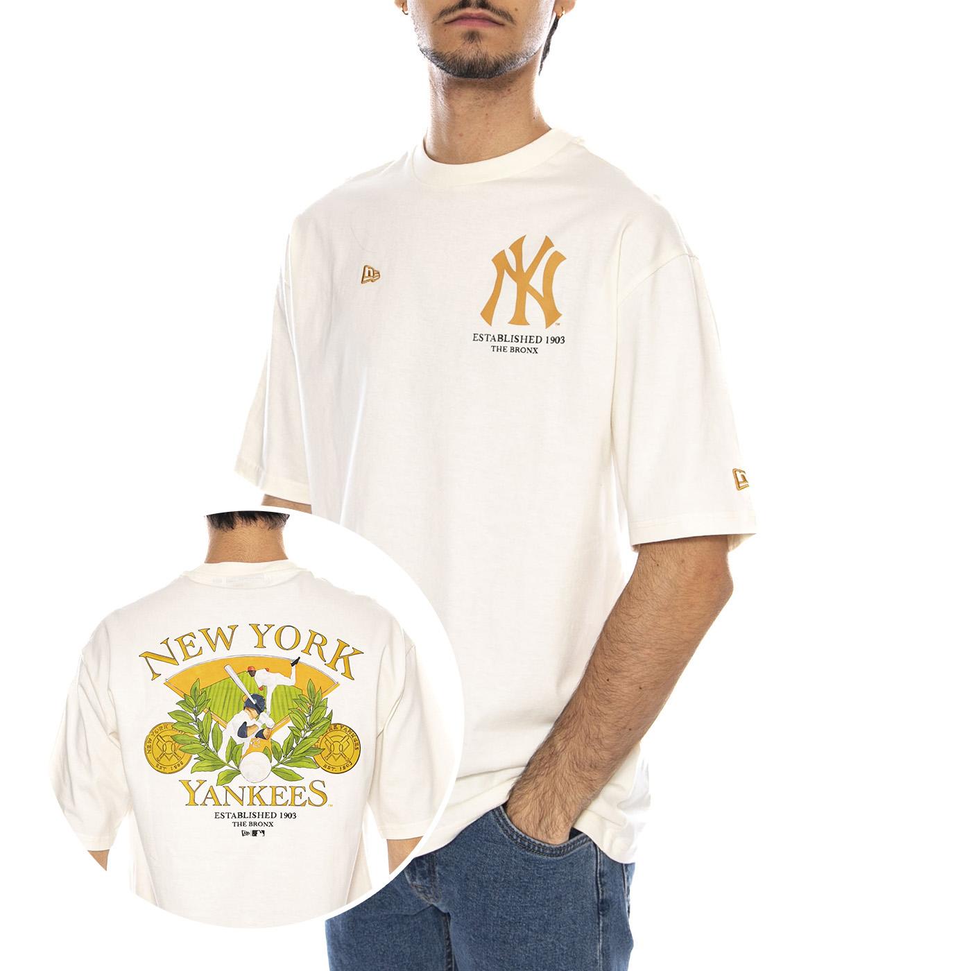 MLB Baseball Graphic OS Tee New York Yankees OFW - Maglietta Girocollo Uomo Bianca 60667854  NEW ERA 