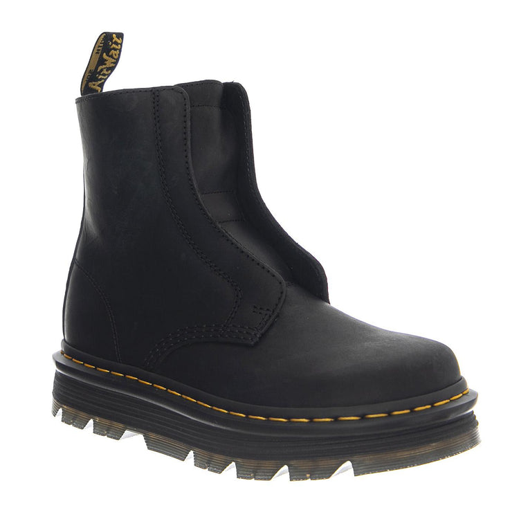Dr. Martens Zebzag Laceless Black - Stivali Unisex Neri 42653001 BLKW DR.MARTENS 