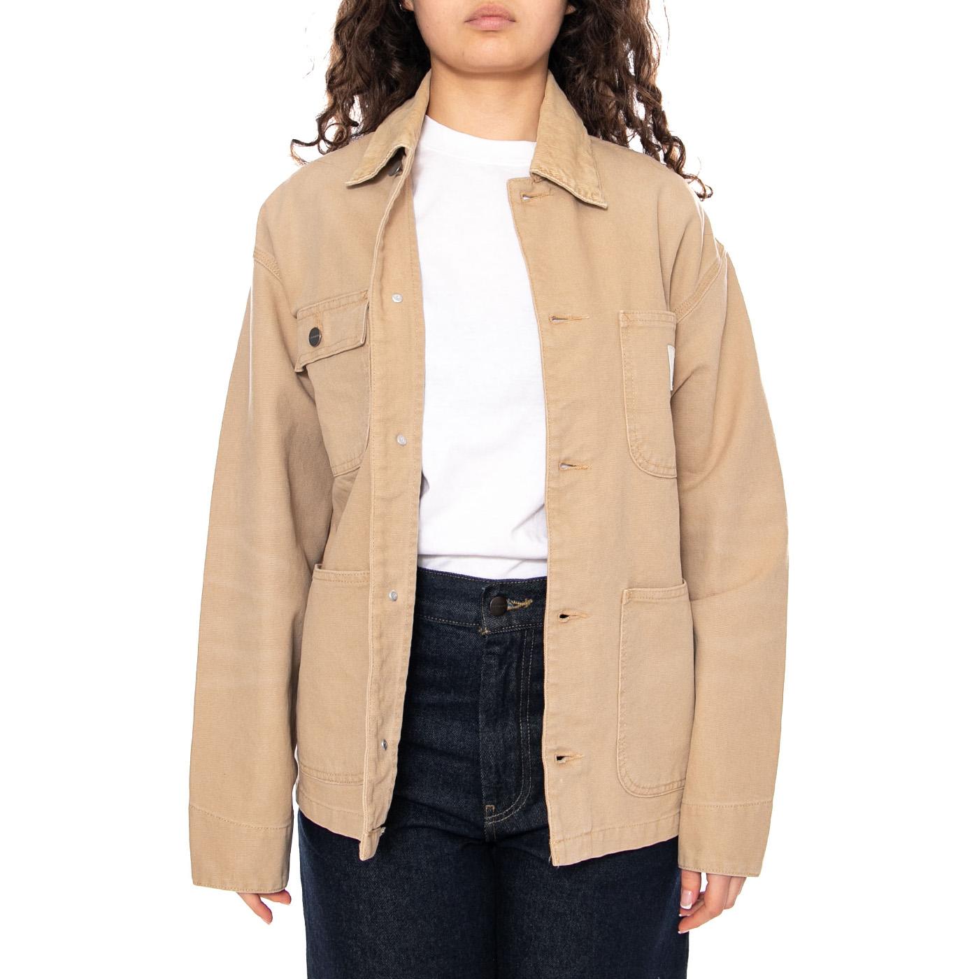W' OG Michigan Coat - Giacca Donna Beige I034843 0ME4O CARHARTT WIP 
