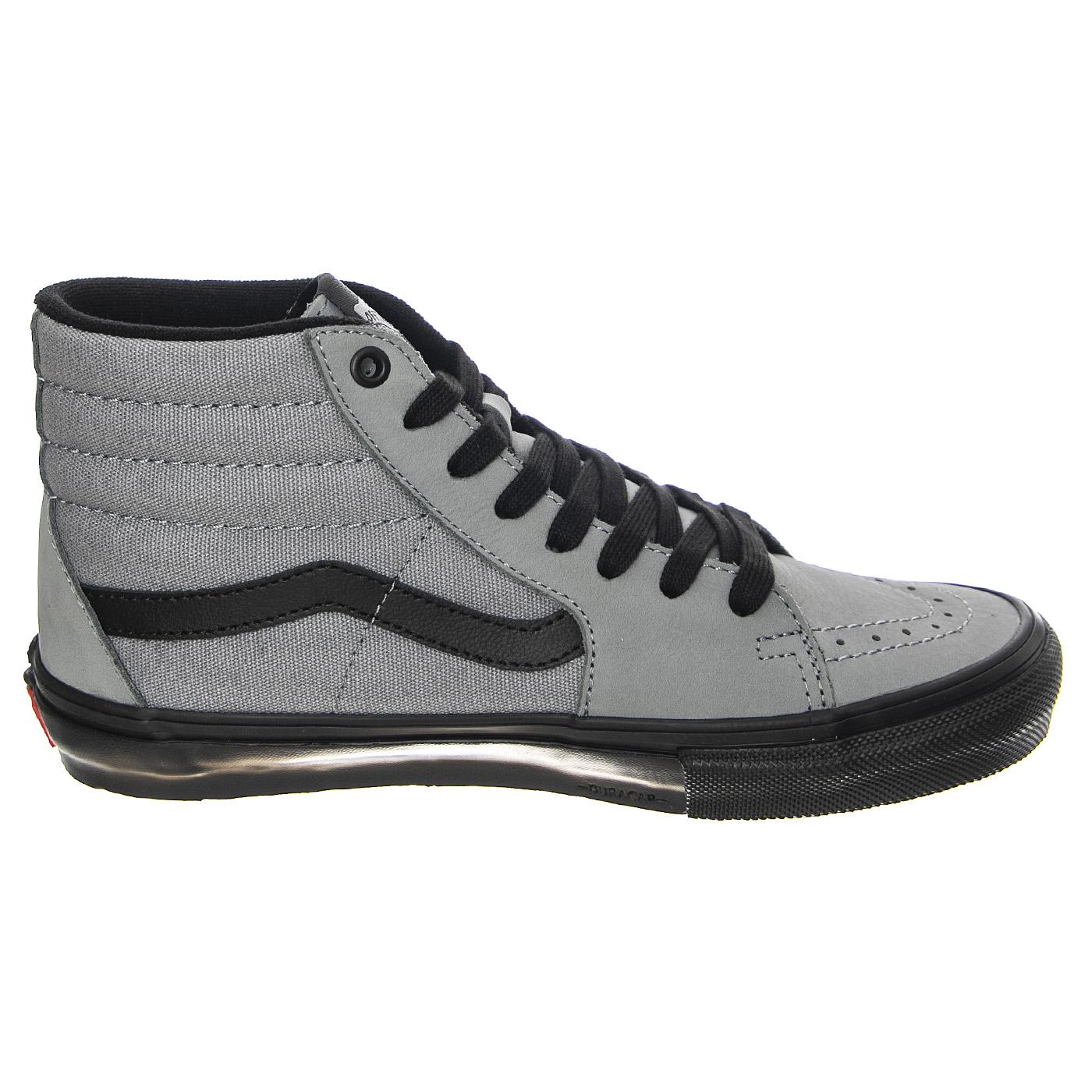 MN Skate SK8-Hi Nubuck Washed Blue / Black - Scarpe Stringate Profilo Alto Uomo Grigie VN0A5FCCG0E1  VANS 