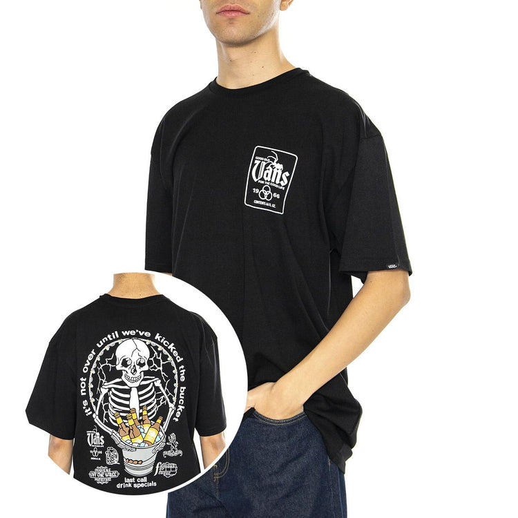 Bucket List Tee SS Black - Maglietta Girocollo Maniche Lunghe Uomo Nera VN000KA2BLK1  VANS 