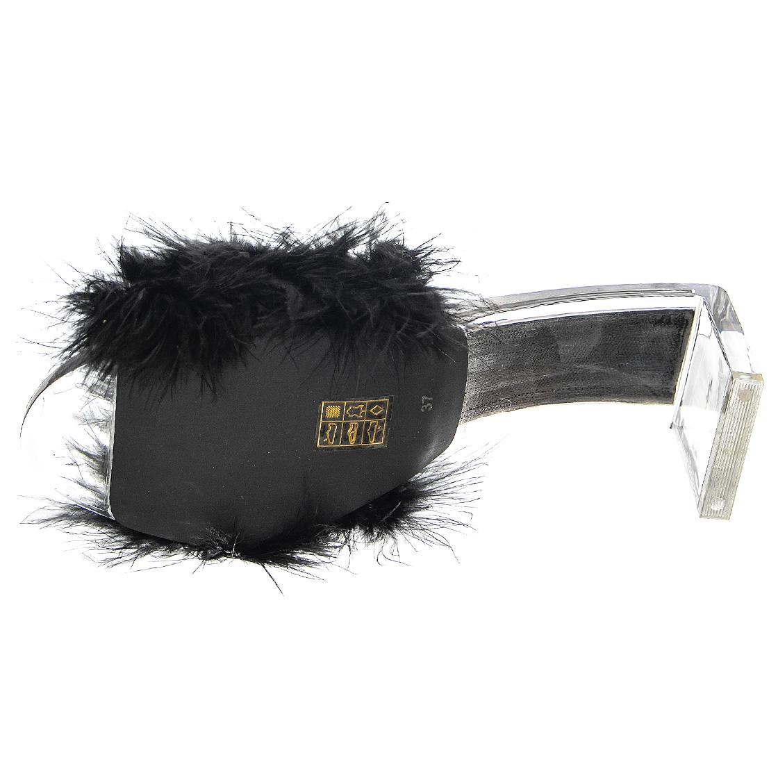 Luxuries Black Faux Suede+Fur - Sandali Donna Neri JCSJC-931-1-7 -BLA  JEFFREY CAMPBELL 