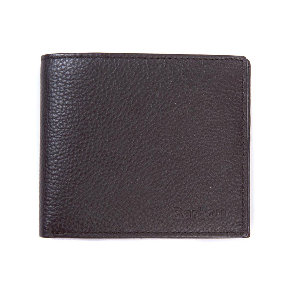 Amble Leather Billfold Wallet Dark Brown - Portafogli Marrone 222MMLG0007-BR711  BARBOUR 