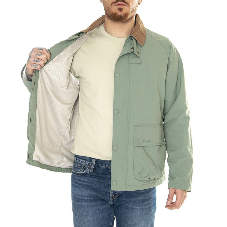 Utility Summer Spey Showerproof Agave Jacket - Giacca Uomo Verde SS24-MSP0093-GN31  BARBOUR 