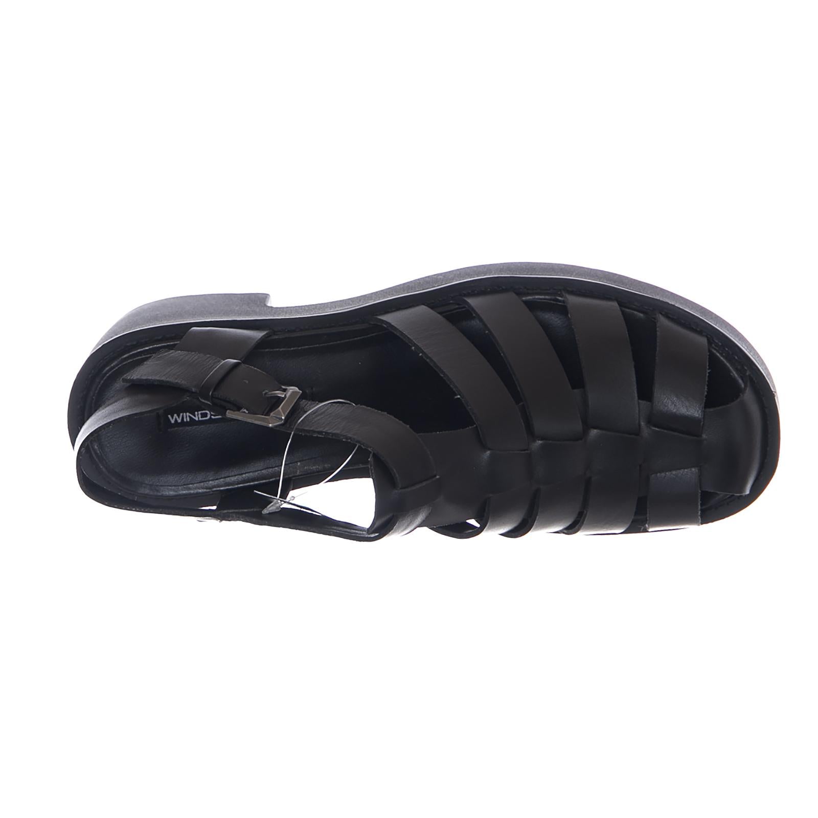 LILY-BLACK LEATHER WSSLILY-BLK  WINDSOR SMITH 