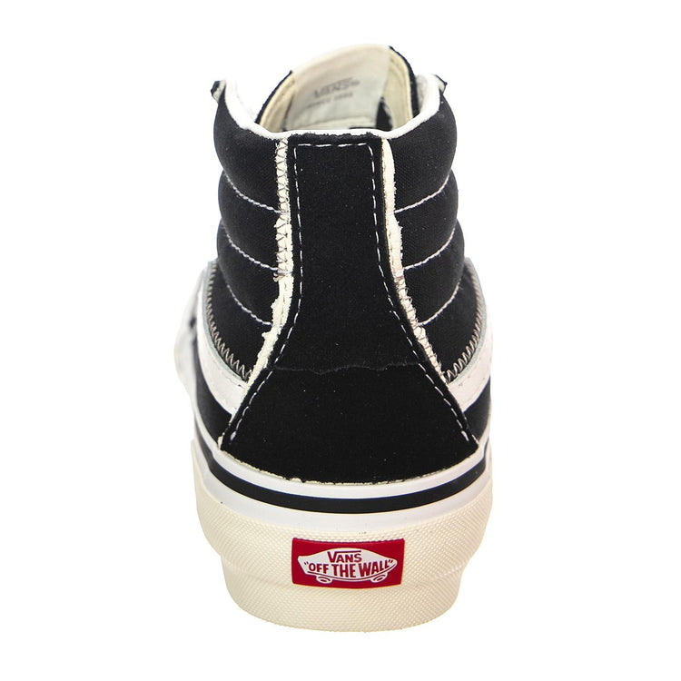 SK8-Hi Reconstruct Black / True White - Scarpe Stringate Profilo Alto Uomo Nere VN0005UK6BT1  VANS 