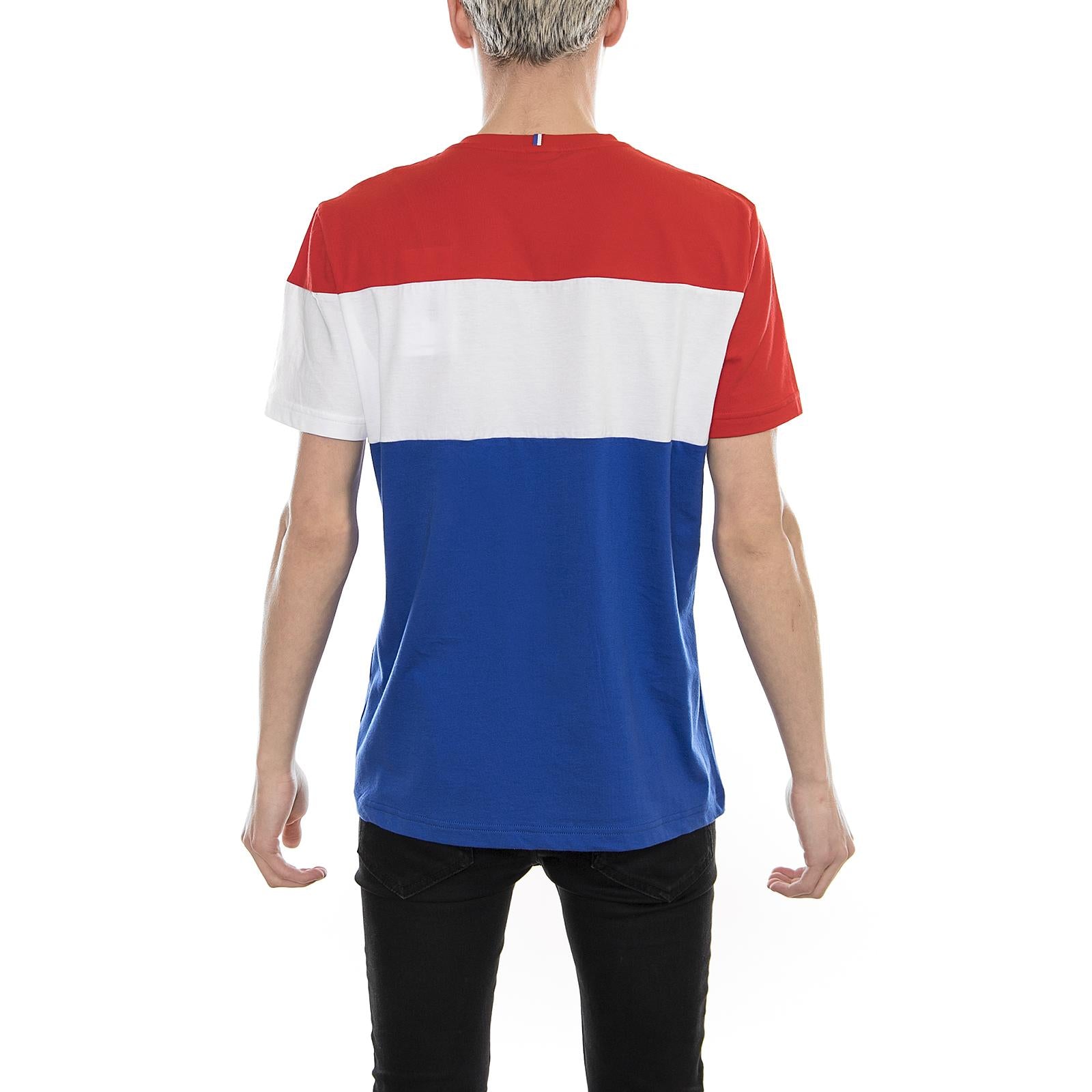 TRI Tee SS Nï¿½1 M pur rouge/new opt white 1810449  LE COQ SPORTIF 