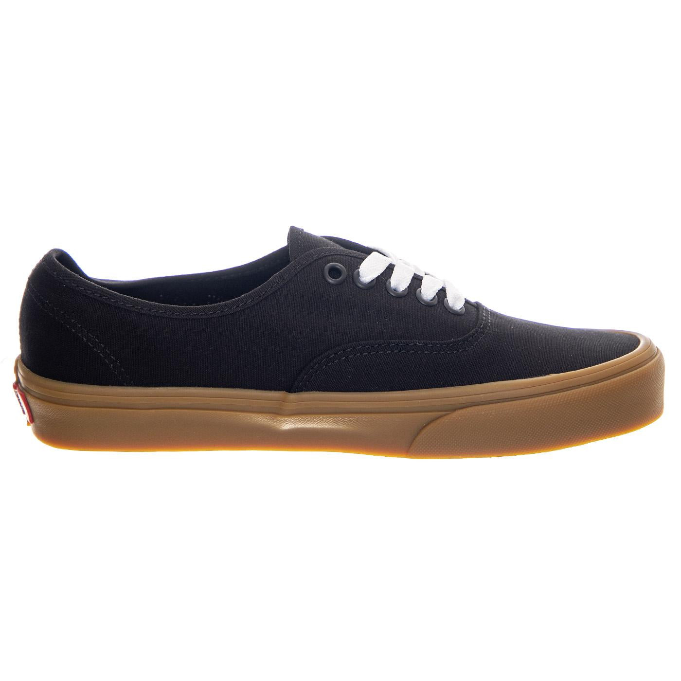 Authentic Black / Gum - Scarpe Stringate Profilo Basso Uomo Nere VN0009PVB9M1  VANS 