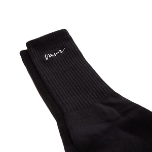 Classic Script Crew - Calzini Neri VN000QBGBLK1 . VANS 