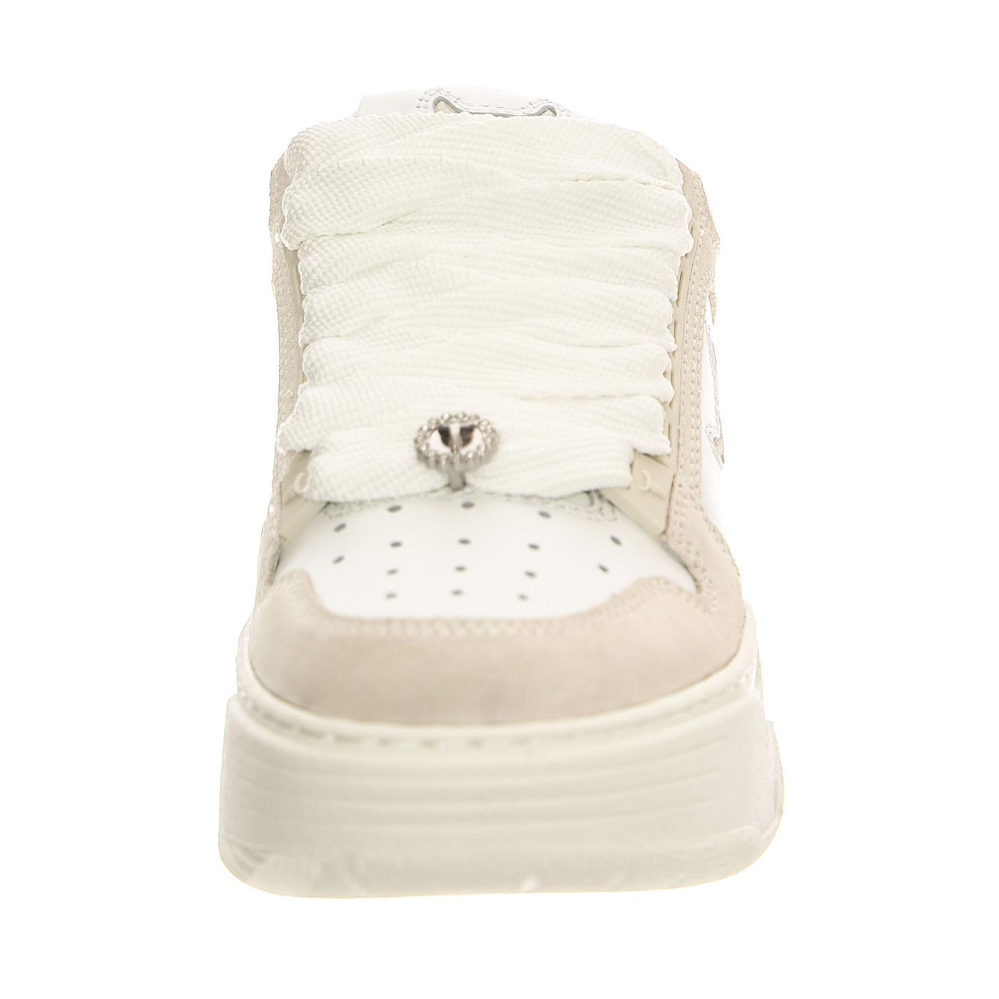 Awaken White Leather Blonde Cow Suede - Scarpe Donna Bianche WSPAWAKEN-WHTBLD  WINDSOR SMITH 
