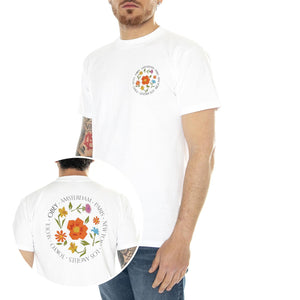 Obey City Flowers Classic Tee White - Maglietta Girocollo Uomo Bianca 165263695-WHT  OBEY 