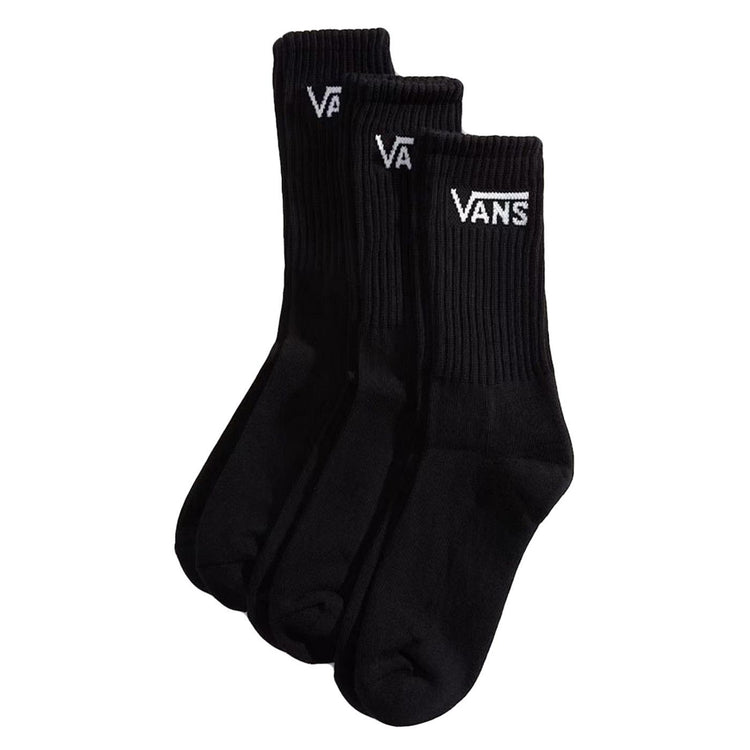 Classic Crew Rox Black - Set 3 Paia di Calzini Neri VN000QBV BLK1 VANS 