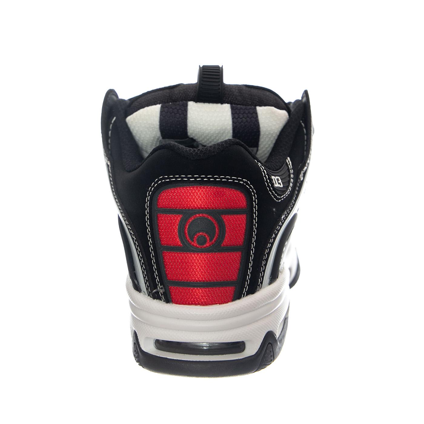 D3 2001 (25th) Footwear Black/White/Red - Scarpe Stringate Uomo Multicolore 1141 OS000146 OSIRIS 