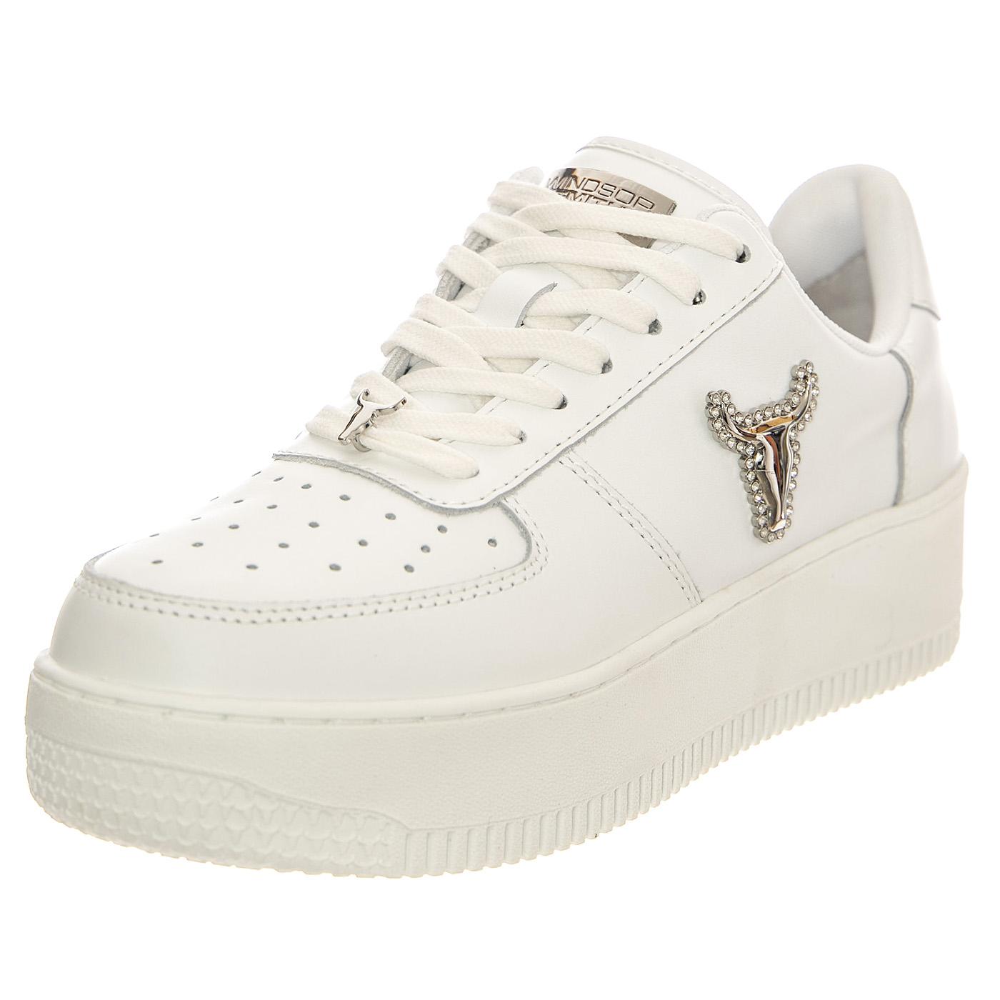Risk White / Silver Brave / Jewelled White - Scarpe Donna Bianche WSPRISK-WHISIL  WINDSOR SMITH 
