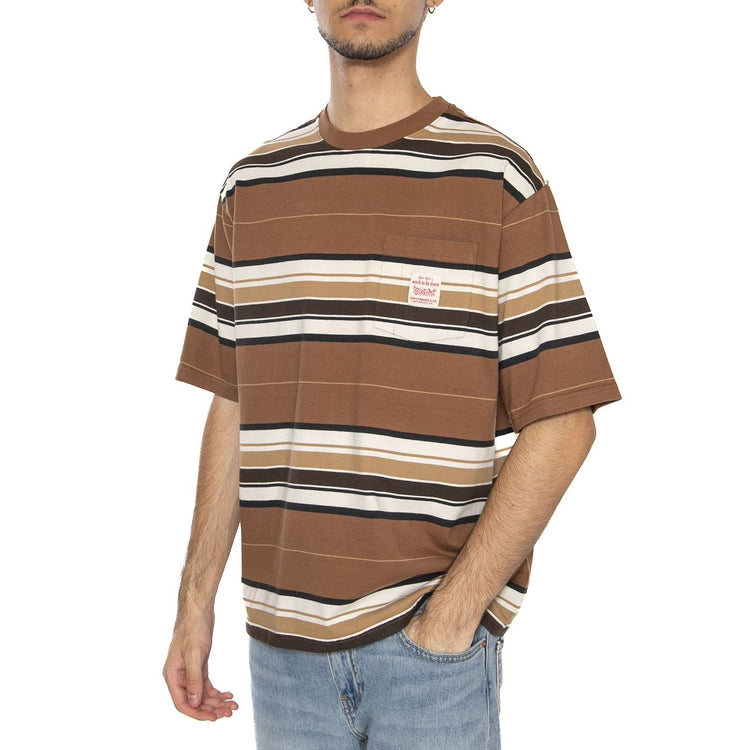 SS Workwear Tee Wild Frontier Printed ST Brown - Maglietta Girocollo Uomo Multicolore A5850-0019  LEVIS 