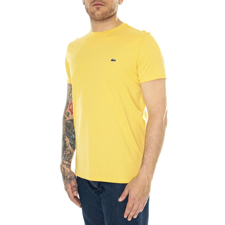 T-Shirt IY1 Yellow - Maglietta Girocollo Uomo Gialla TH6709-IY1  LACOSTE 