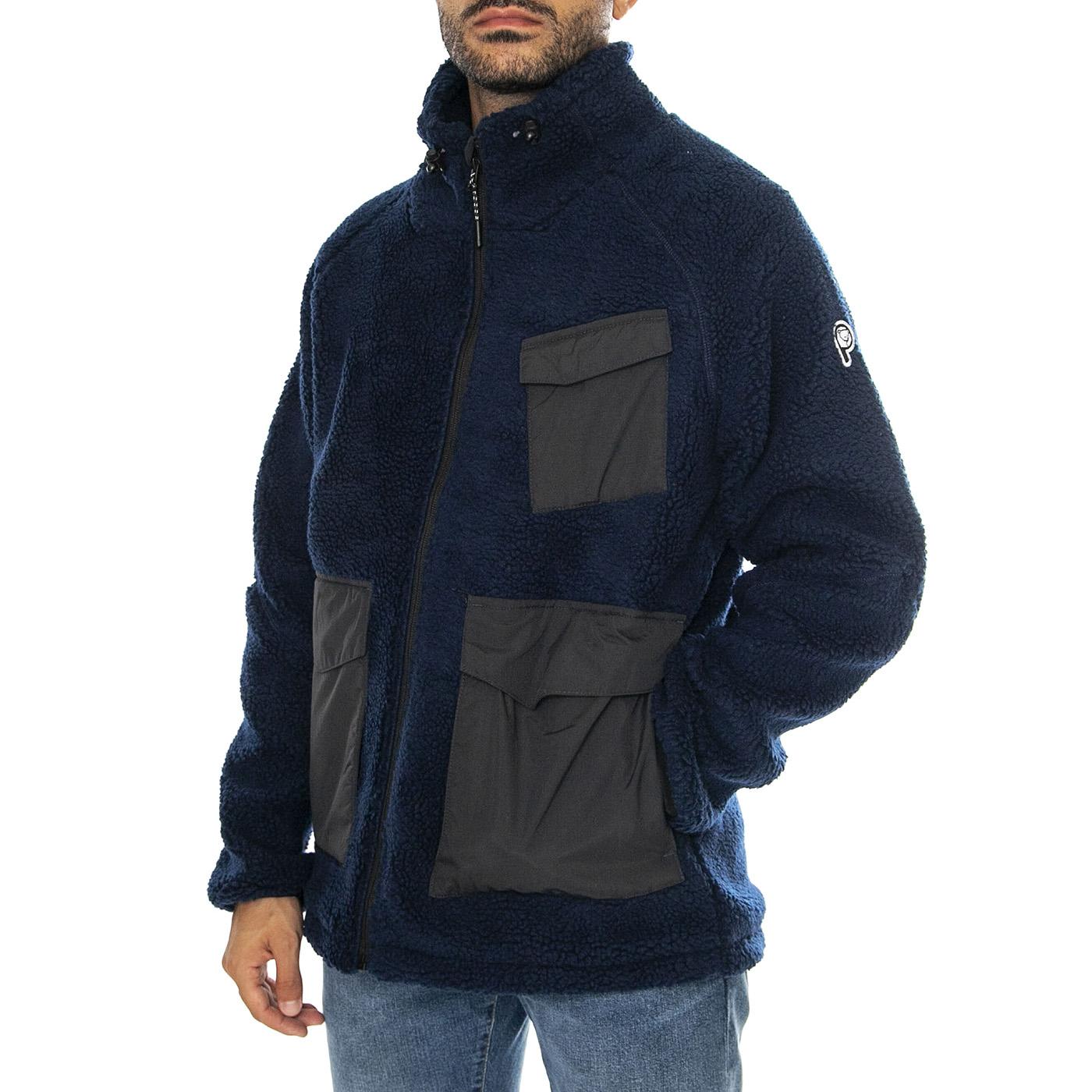P Bear Borg Zip Thru Angled Po Navy Blazer - Giacca Uomo Blu PFD0051-203  PENFIELD 